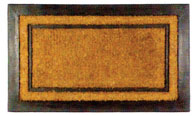 Rubber backed coir mats