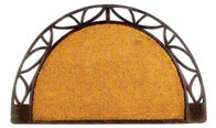 Rubber backed coir mats